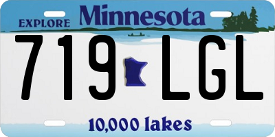 MN license plate 719LGL
