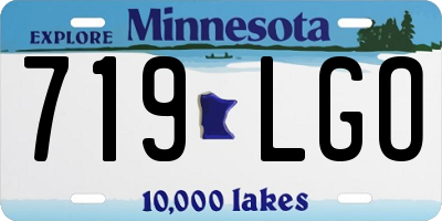 MN license plate 719LGO