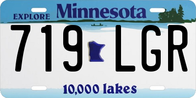 MN license plate 719LGR