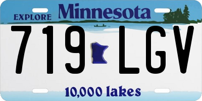 MN license plate 719LGV