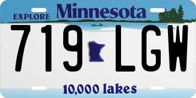 MN license plate 719LGW