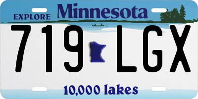 MN license plate 719LGX