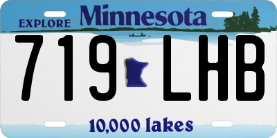 MN license plate 719LHB
