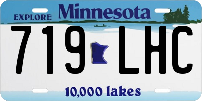 MN license plate 719LHC