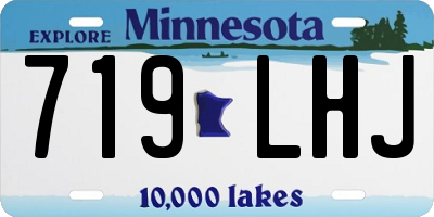 MN license plate 719LHJ