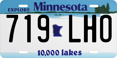 MN license plate 719LHO