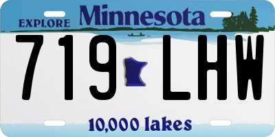 MN license plate 719LHW