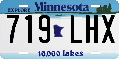 MN license plate 719LHX