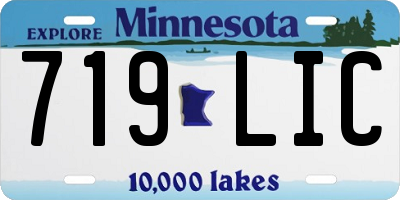 MN license plate 719LIC