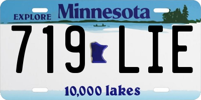 MN license plate 719LIE