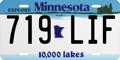 MN license plate 719LIF
