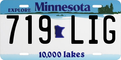 MN license plate 719LIG