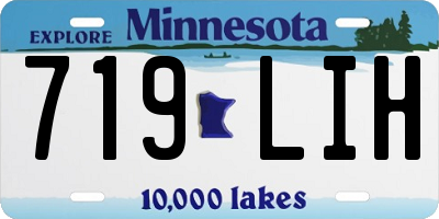 MN license plate 719LIH
