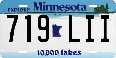 MN license plate 719LII