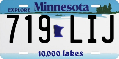 MN license plate 719LIJ