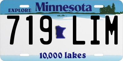 MN license plate 719LIM