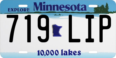 MN license plate 719LIP
