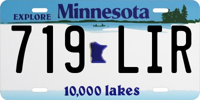 MN license plate 719LIR