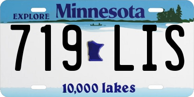MN license plate 719LIS