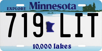 MN license plate 719LIT