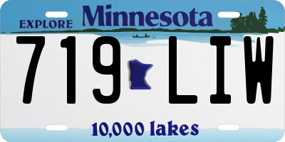 MN license plate 719LIW