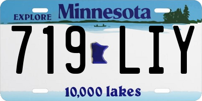 MN license plate 719LIY