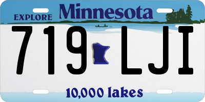 MN license plate 719LJI