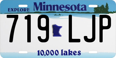 MN license plate 719LJP