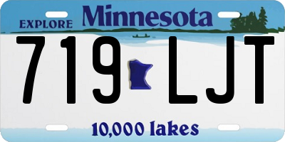 MN license plate 719LJT
