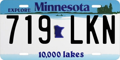 MN license plate 719LKN