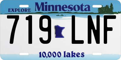 MN license plate 719LNF