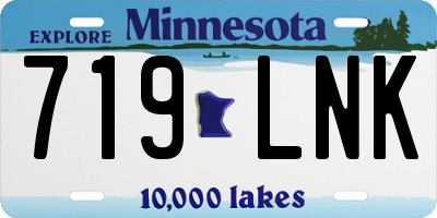 MN license plate 719LNK