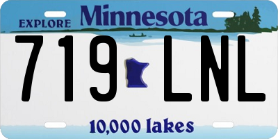 MN license plate 719LNL