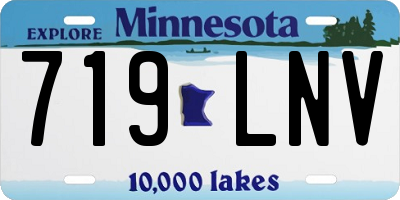 MN license plate 719LNV