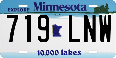 MN license plate 719LNW