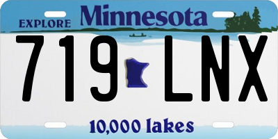 MN license plate 719LNX