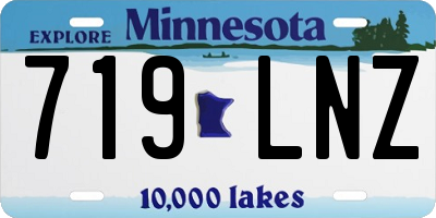 MN license plate 719LNZ