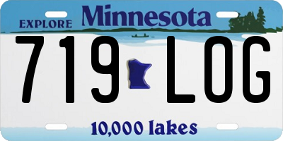 MN license plate 719LOG