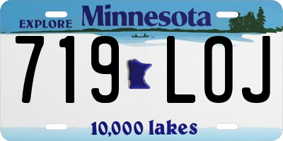 MN license plate 719LOJ