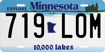 MN license plate 719LOM