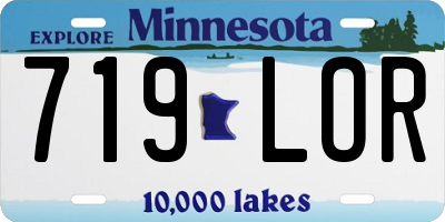 MN license plate 719LOR