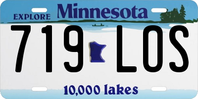 MN license plate 719LOS