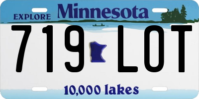 MN license plate 719LOT