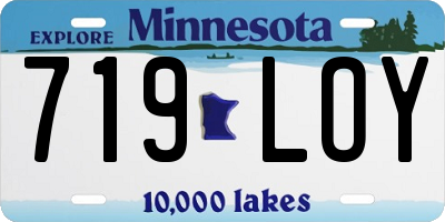 MN license plate 719LOY