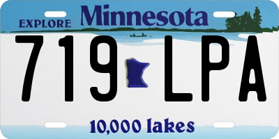 MN license plate 719LPA