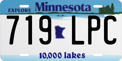 MN license plate 719LPC