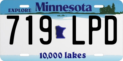 MN license plate 719LPD