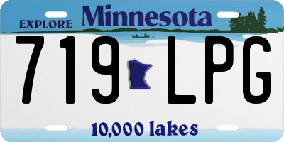 MN license plate 719LPG