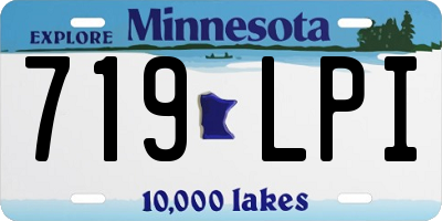 MN license plate 719LPI