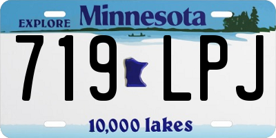MN license plate 719LPJ